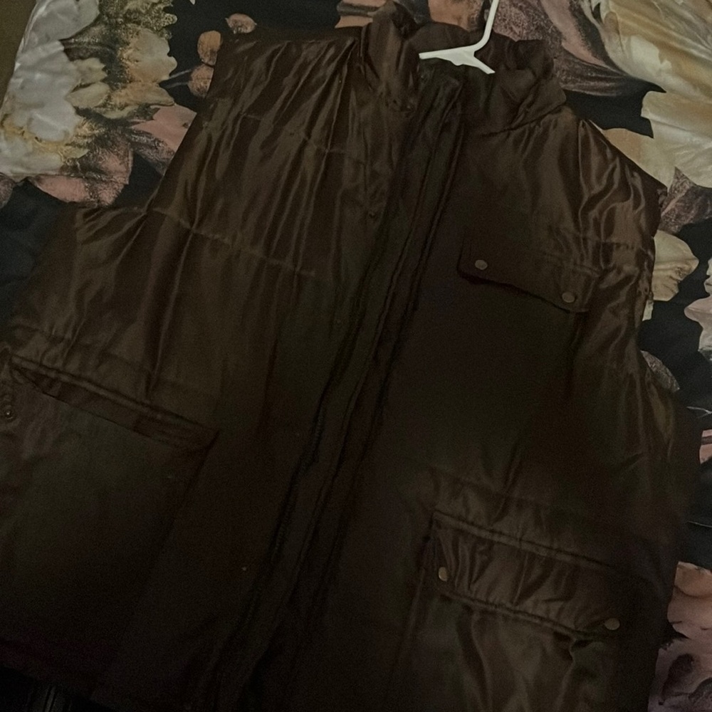 Brown winter vest